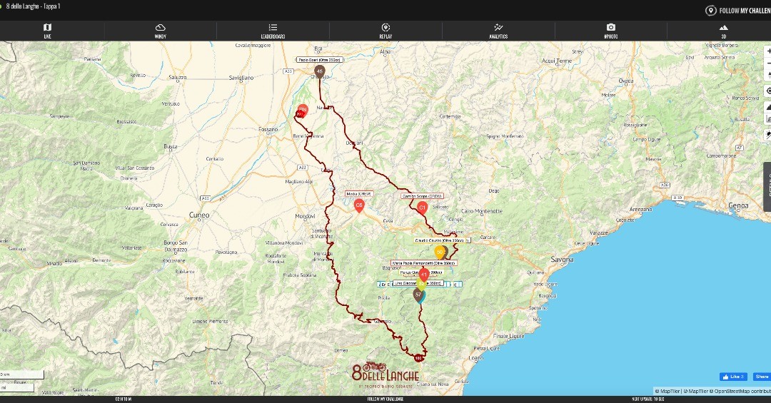 LIVE: @8dellelanghe // We're tracking over 60 classic motorcycles live during the 8 Delle Langhe in Italy!