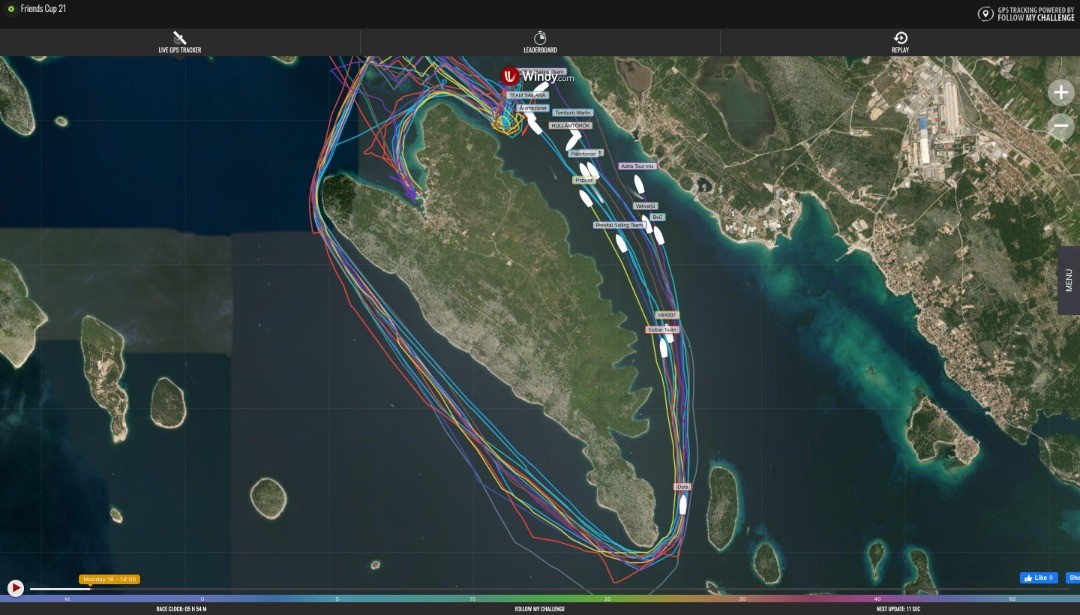 Tracking sailing boats during the annual Friends Cup in Croatia!